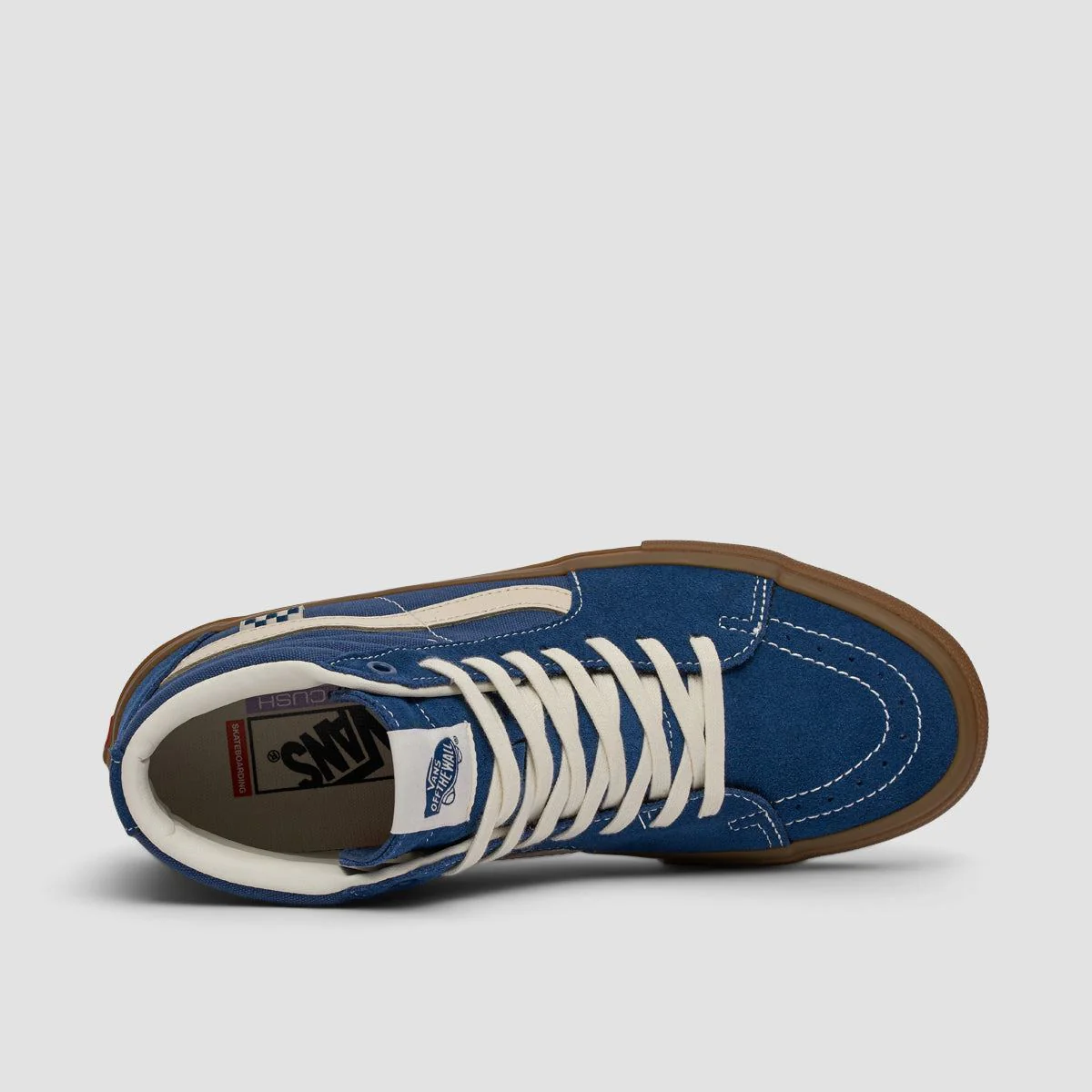 Vans Skate SK8-Hi Shoes - Suede Gum Dark Denim - Image 4