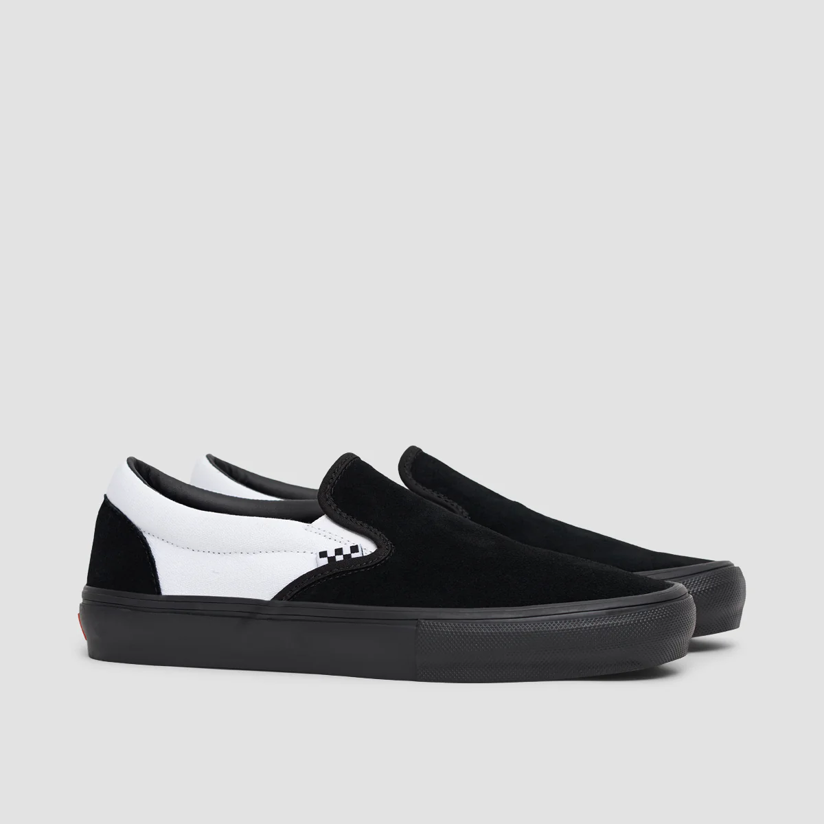 Vans Skate Slip-On Shoes - Black/Black/White - Image 2
