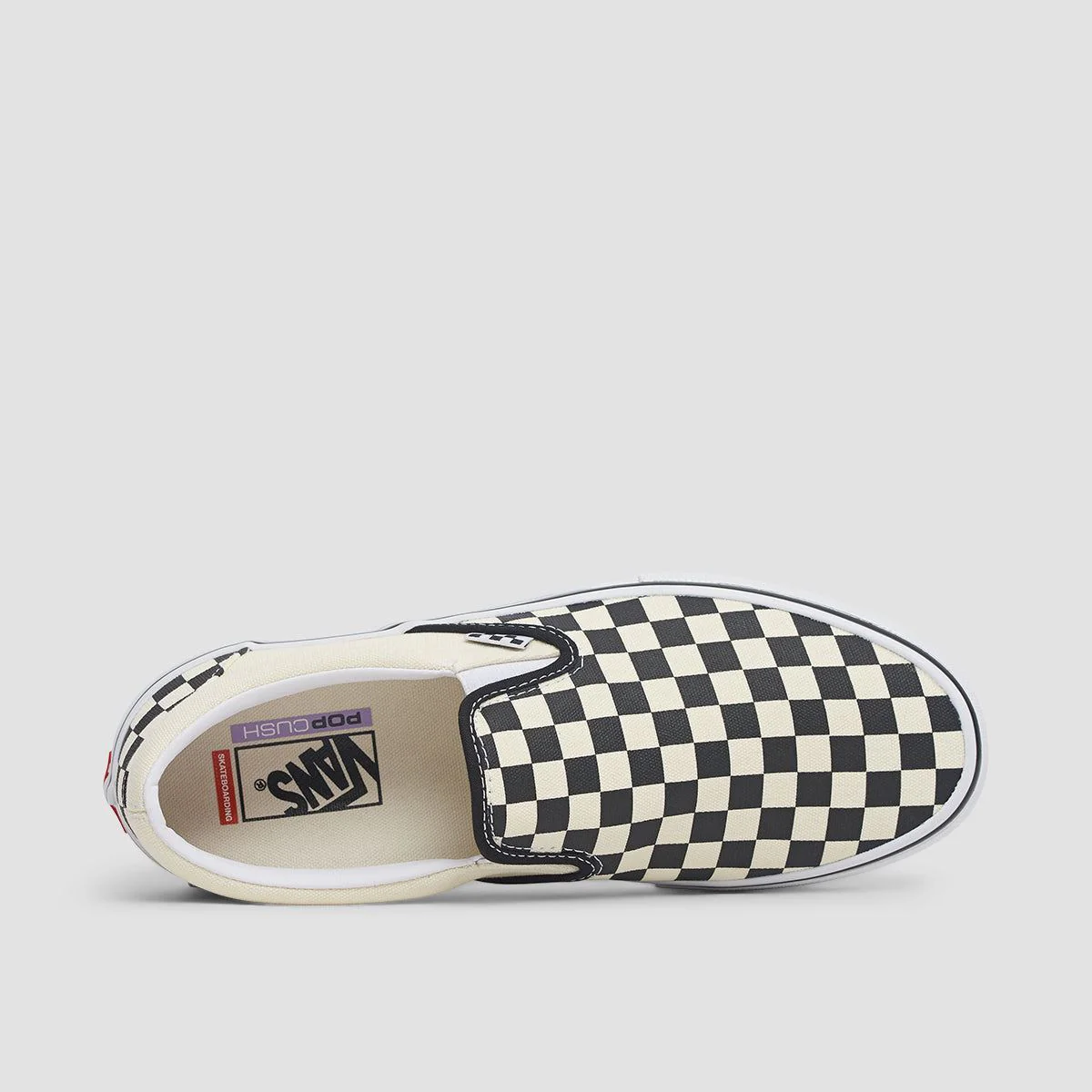 Vans Skate Slip-On Shoes - Checkerboard Black/Off - Image 4