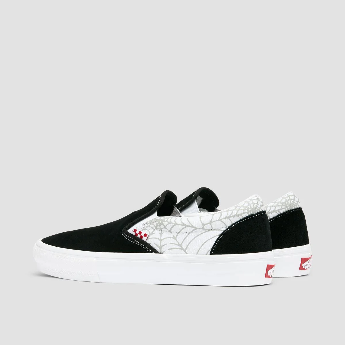 Vans Skate Slip-On Shoes - Black Widow Spider Black/White/Red - Image 3