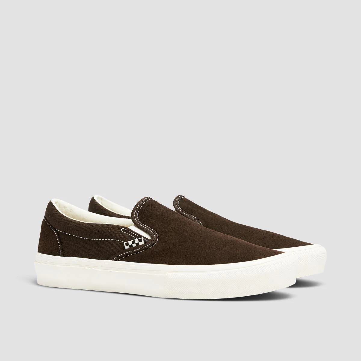 Vans Skate Slip-On Shoes - Chocolate Brown - Image 2