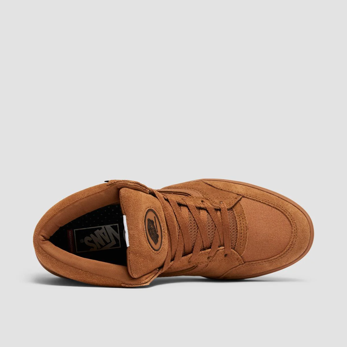 Vans Skate Zahba Mid Top Shoes - Brown/Gum - Image 4