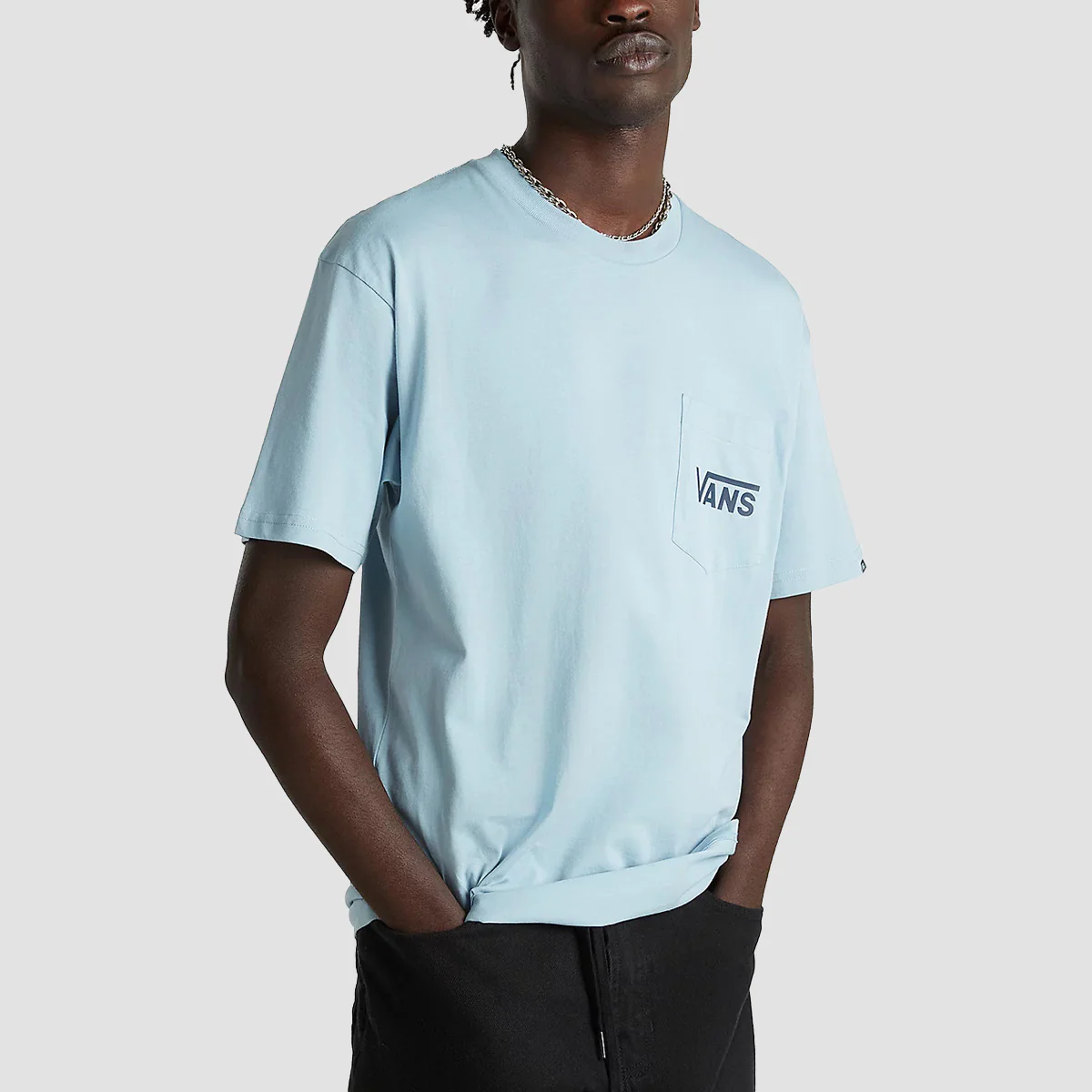 Vans Style 76 Back T-Shirt Dusty Blue/Dress Blues - Image 2