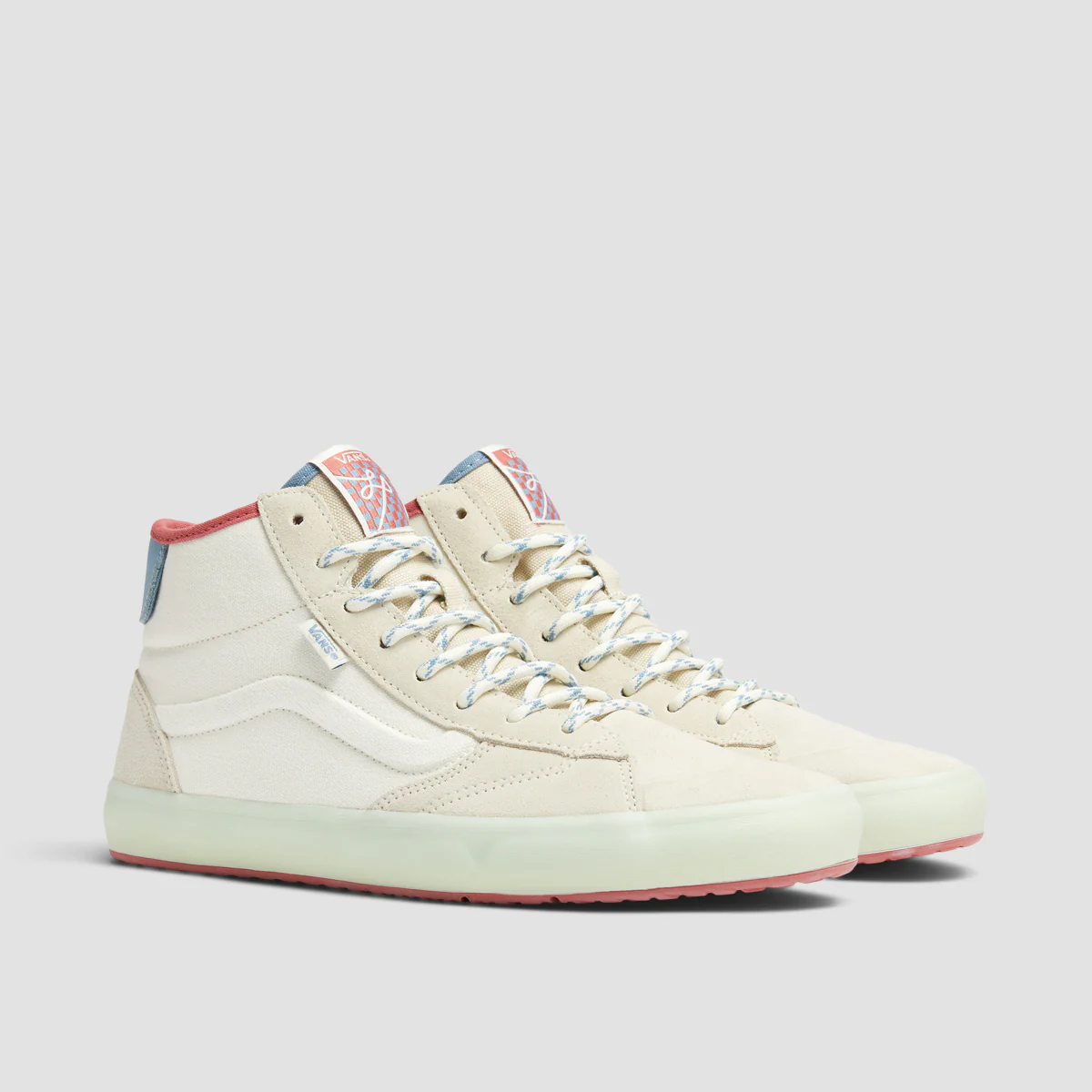 Vans The Lizzie High Top Shoes - Marshmallow/Multi - Image 2