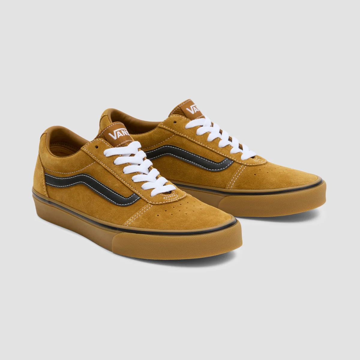Vans Ward Shoes - Suede/Mesh Golden Brown/Gum - Image 2