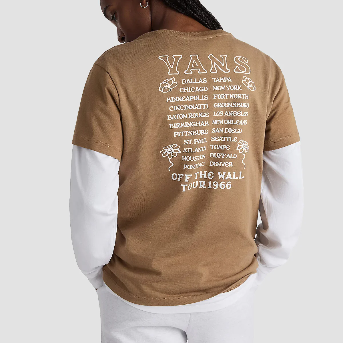 Vans Yesterdays BFF T-Shirt Otter - Womens - Image 2