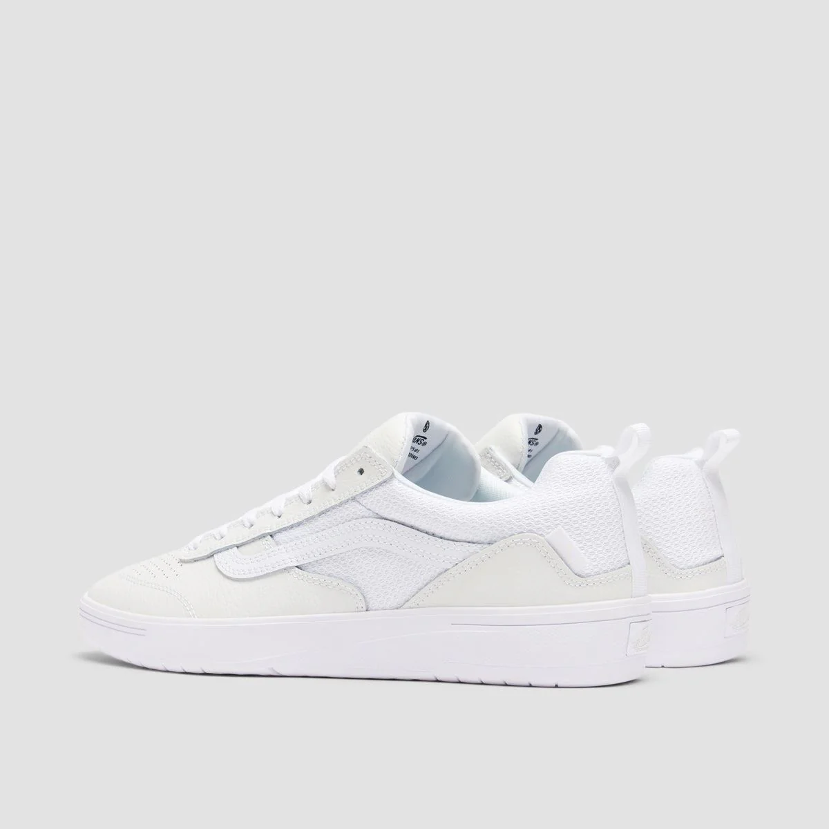 Vans Zahba Shoes - Leather White/White - Image 3