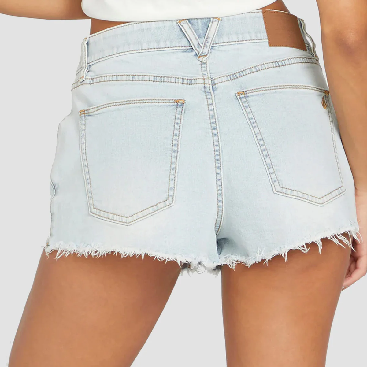 Volcom 1991 Stoned Denim Shorts Allover Stone Light - Womens - Image 2