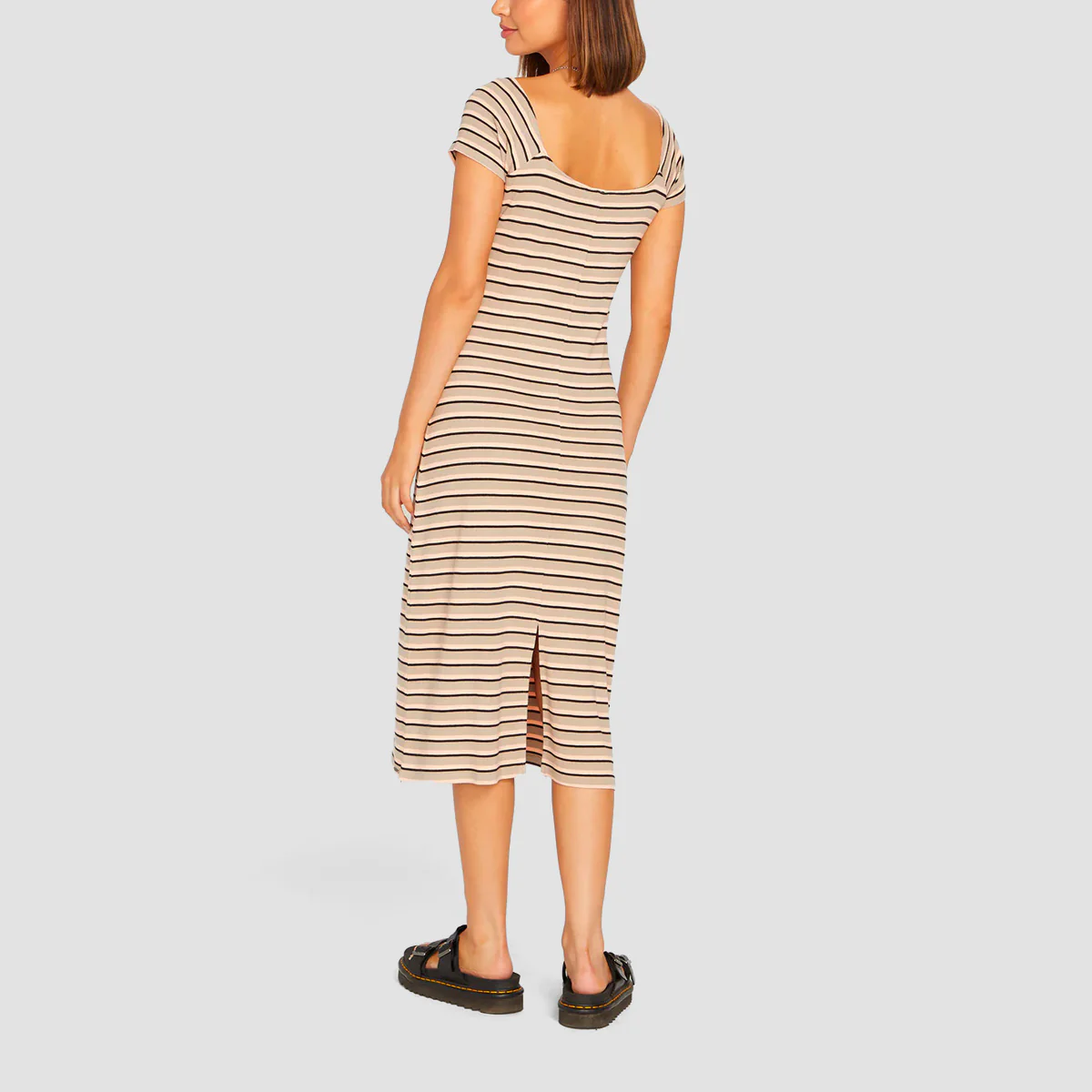 Volcom All Booed Up Midi Dress Taupe - Womens - Image 2