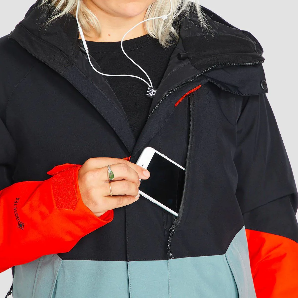 Volcom Aris Ins Gore-Tex Snow Jacket Green Ash - Womens - Image 3