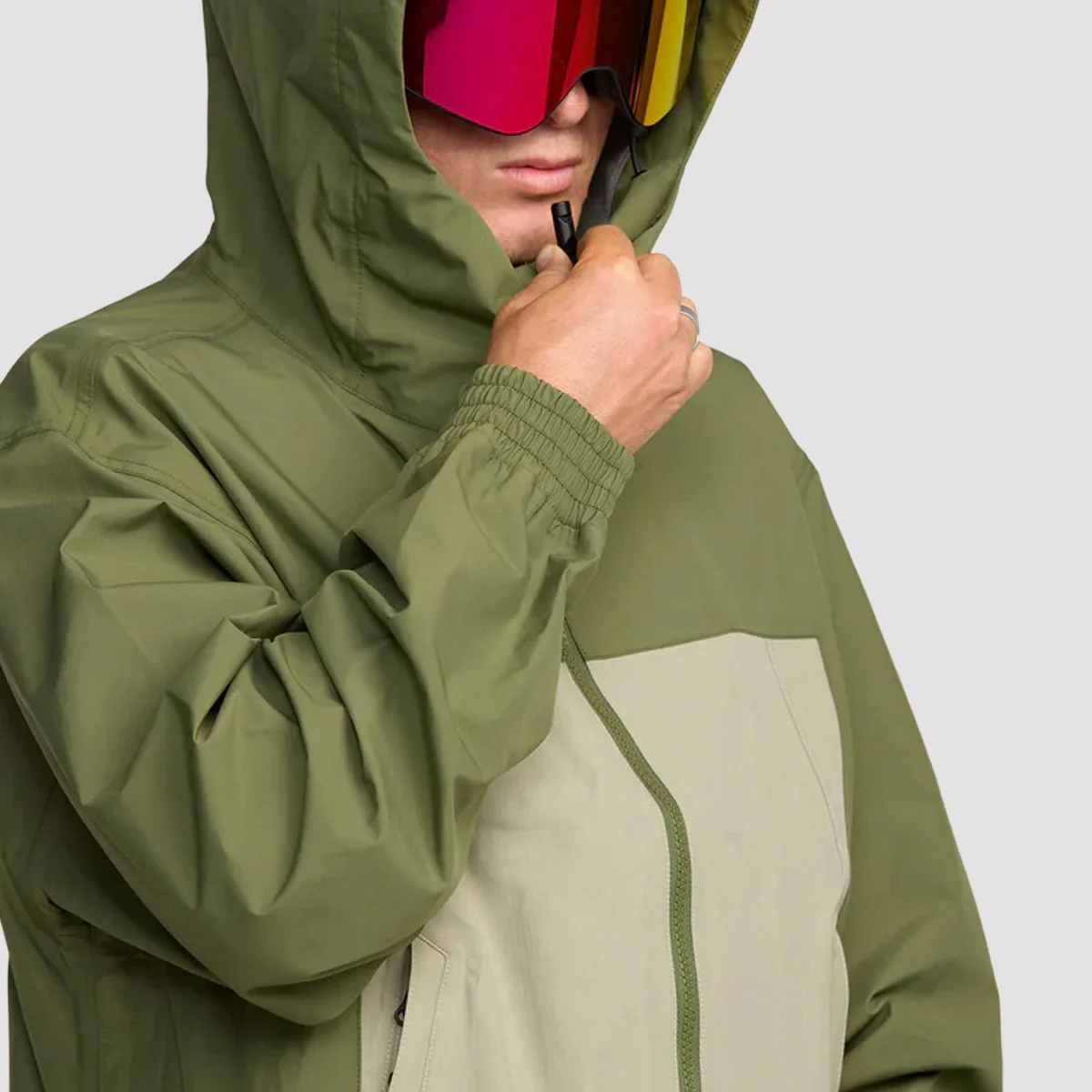 Volcom Arthur 3L 15K Snow Jacket Dark Olive - Image 3