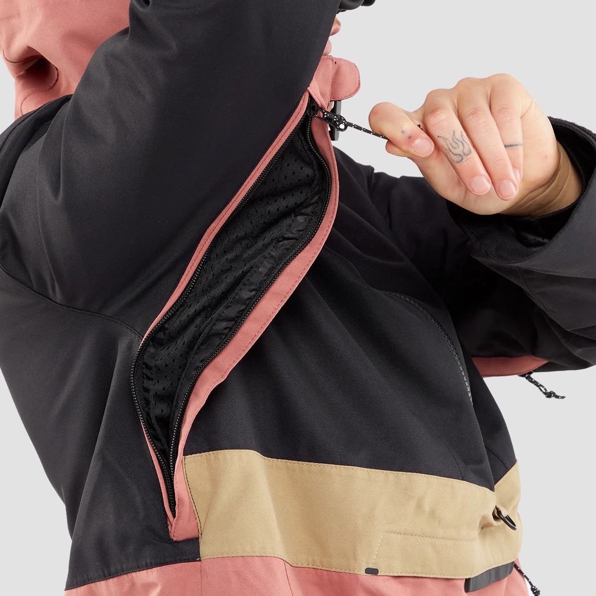 Volcom Ashfield Pullover Snow Jacket Earth Pink - Womens - Image 4