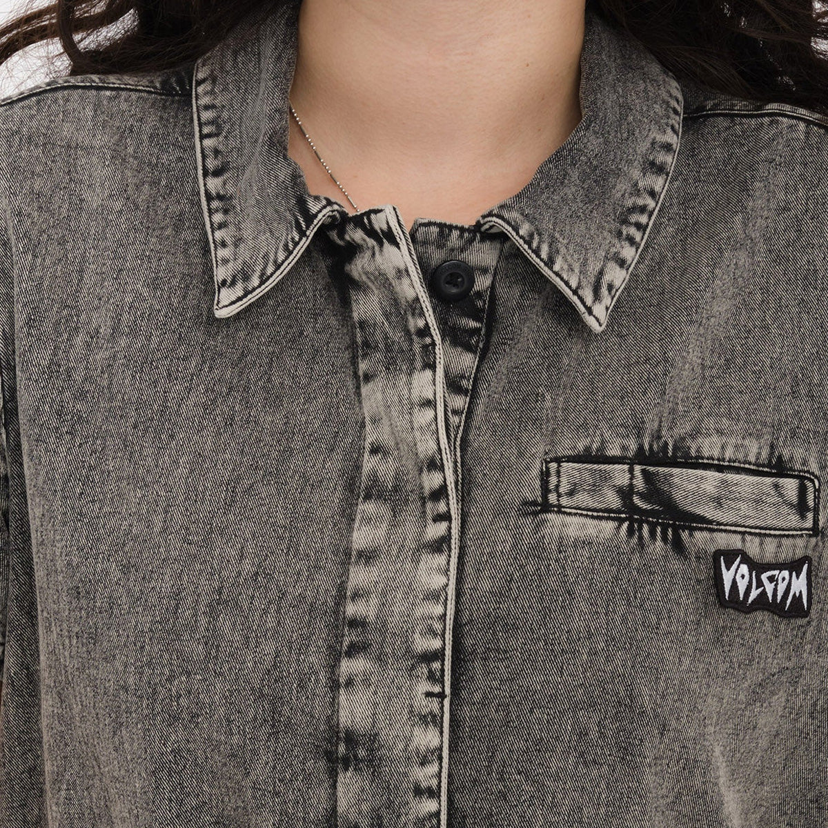 Volcom Asphalt Romper Black - Womens - Image 3