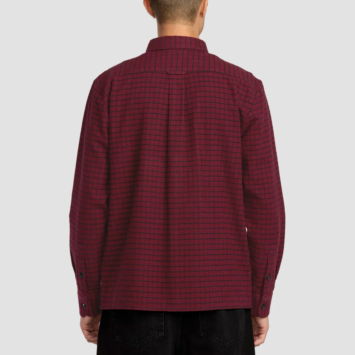 Volcom Augustone Longsleeve Shirt Merlot - Image 3
