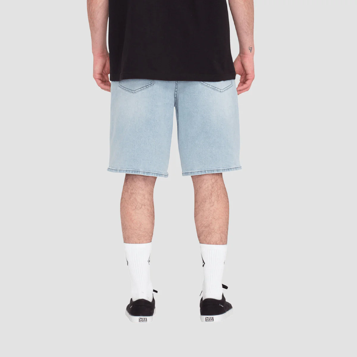 Volcom Billow 22" Denim Shorts Desert Dirt Indigo - Image 2
