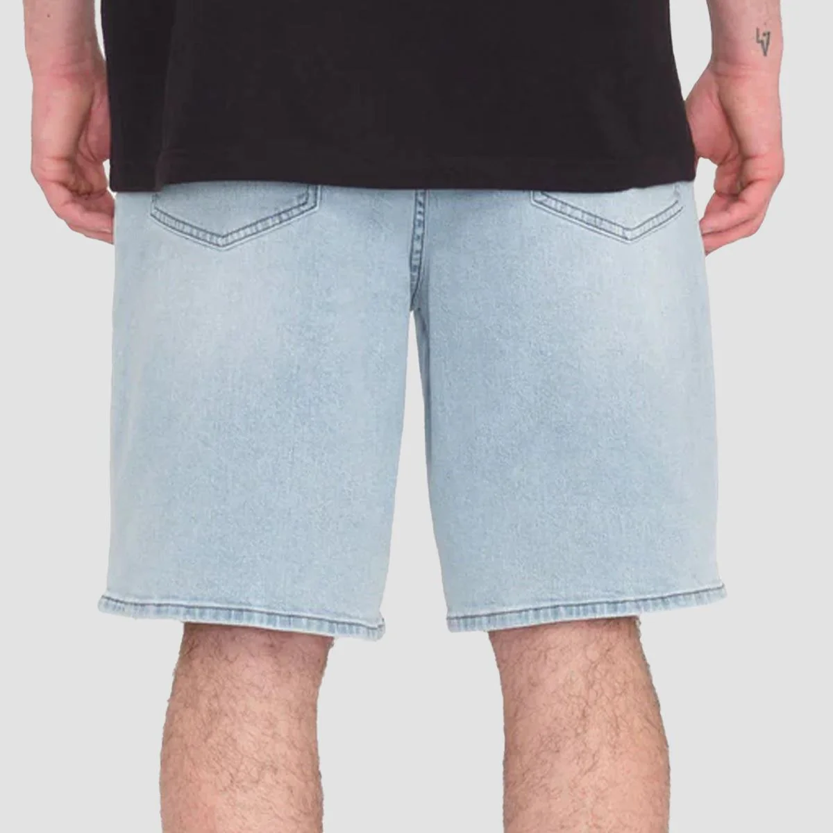 Volcom Billow Denim Shorts Desert Dirt Indigo - Image 2