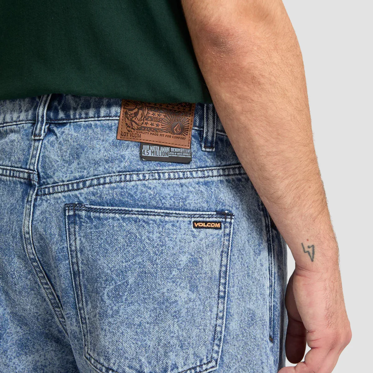 Volcom Billow Loose Fit Jeans Broken Blue - Image 3