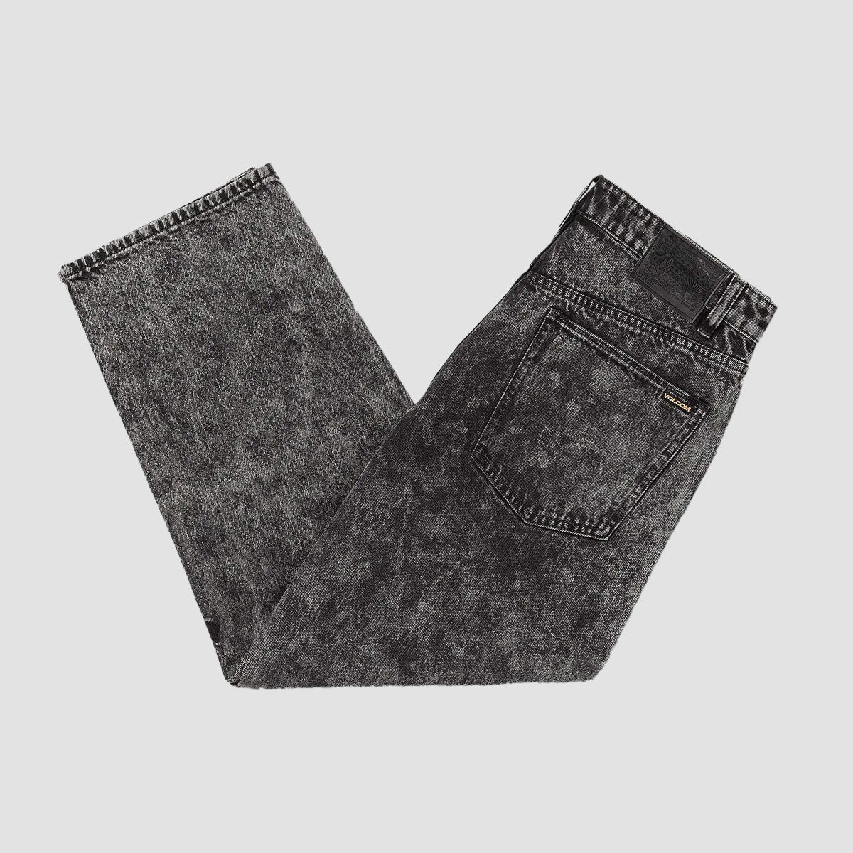 Volcom Billow Tapered Jeans Light Acid Black - Image 3