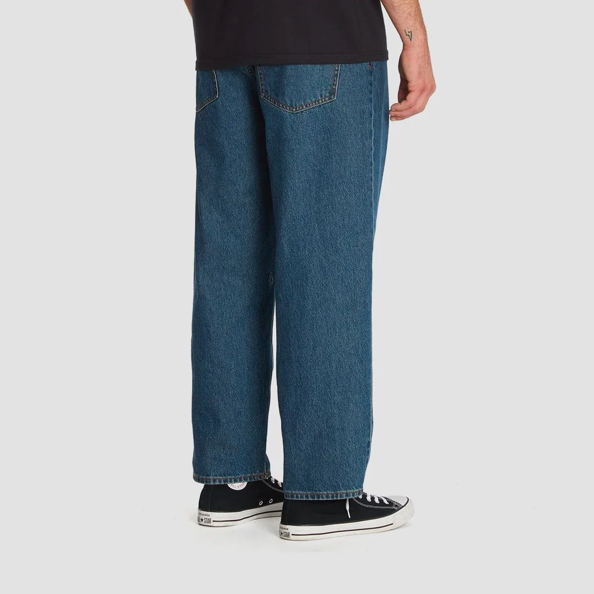 Volcom Billow Tapered Loose Fit Jeans Indigo Ridge Wash - Image 2