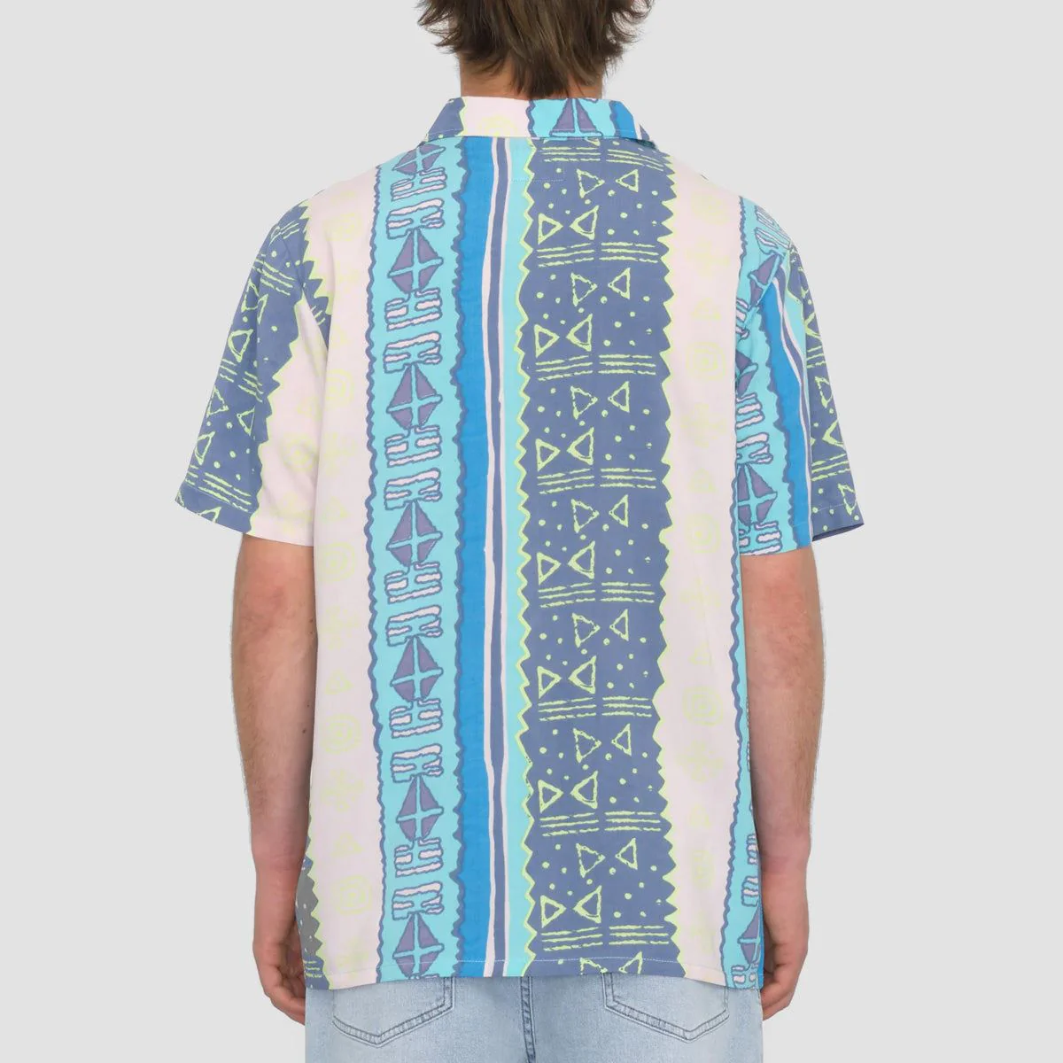 Volcom Bold Moves Short Sleeve Shirt  Crete Blue - Image 2