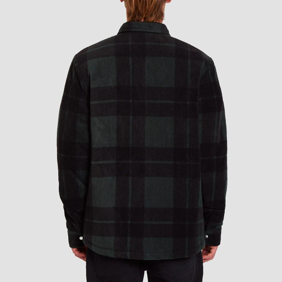 Volcom Bowered Fleece Longsleeve Shirt Jacket Scarab - Image 2