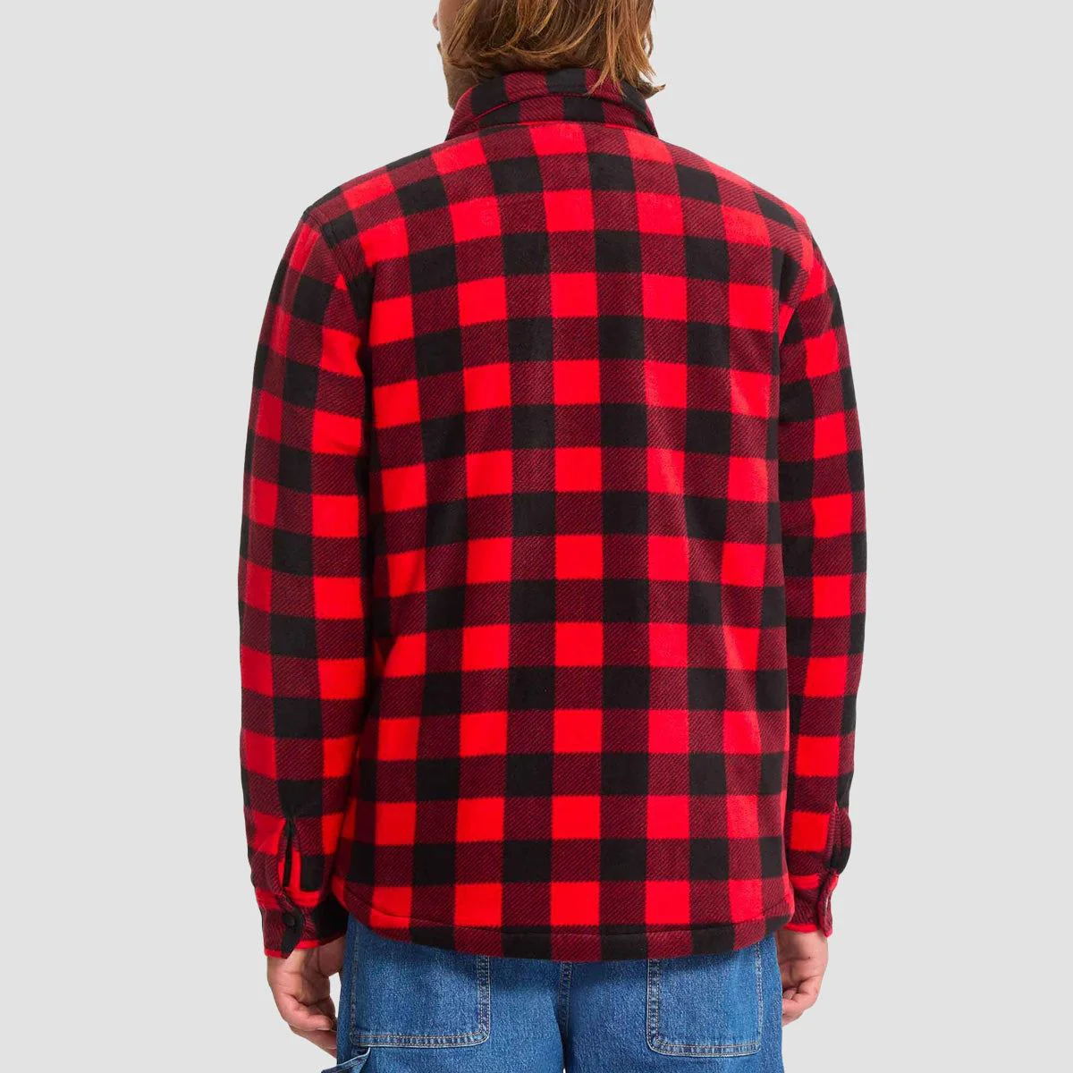 Volcom Bowered Fleece Longsleeve Shirt Lifeguard Red - Image 2