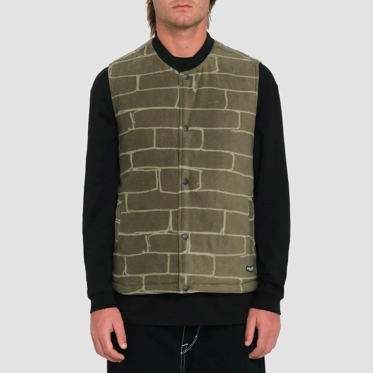 Volcom Bowered Reversible Vest Jacket Wintermoss - Image 2