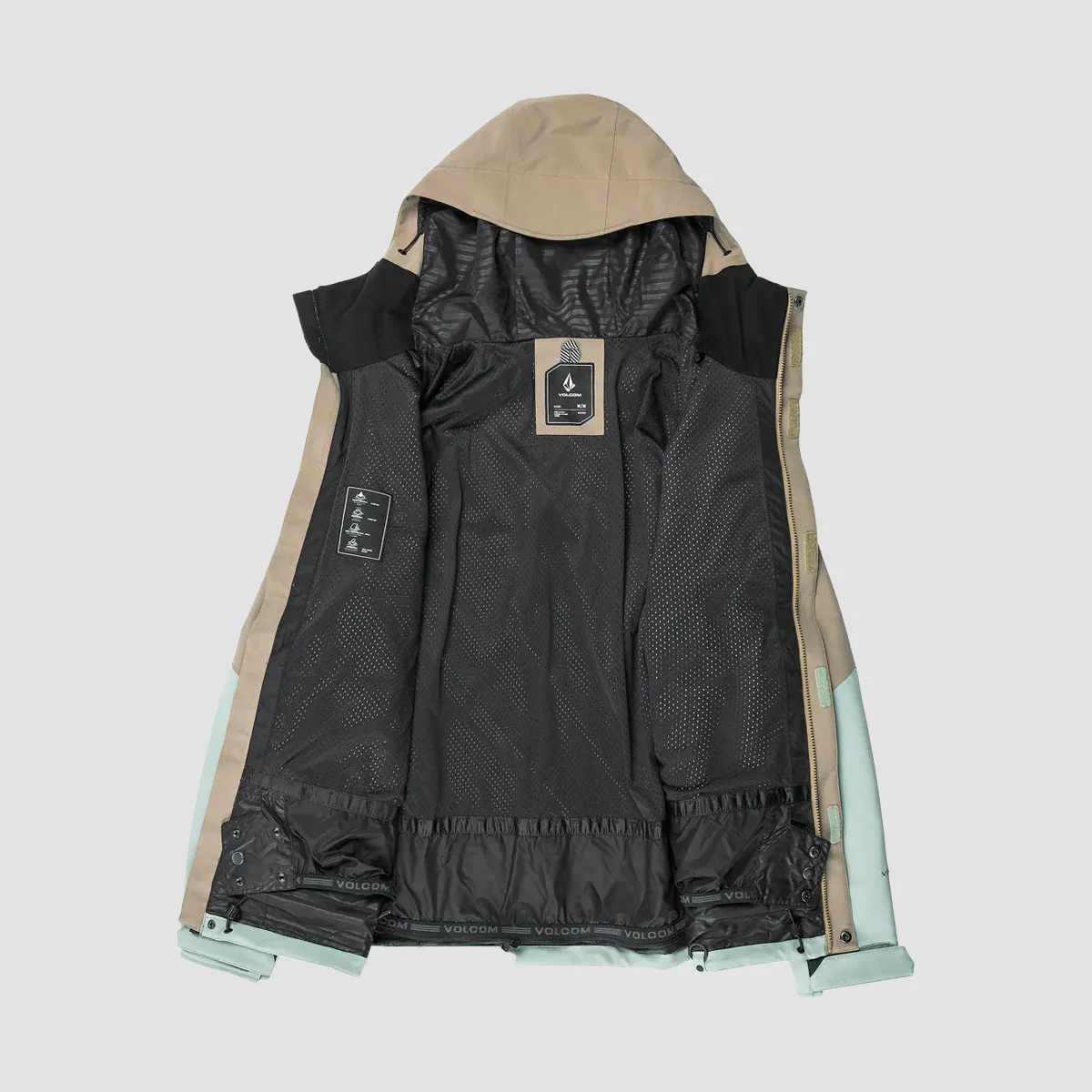 Volcom Brighton 15K Full Zip Snow Jacket Agave - Image 3
