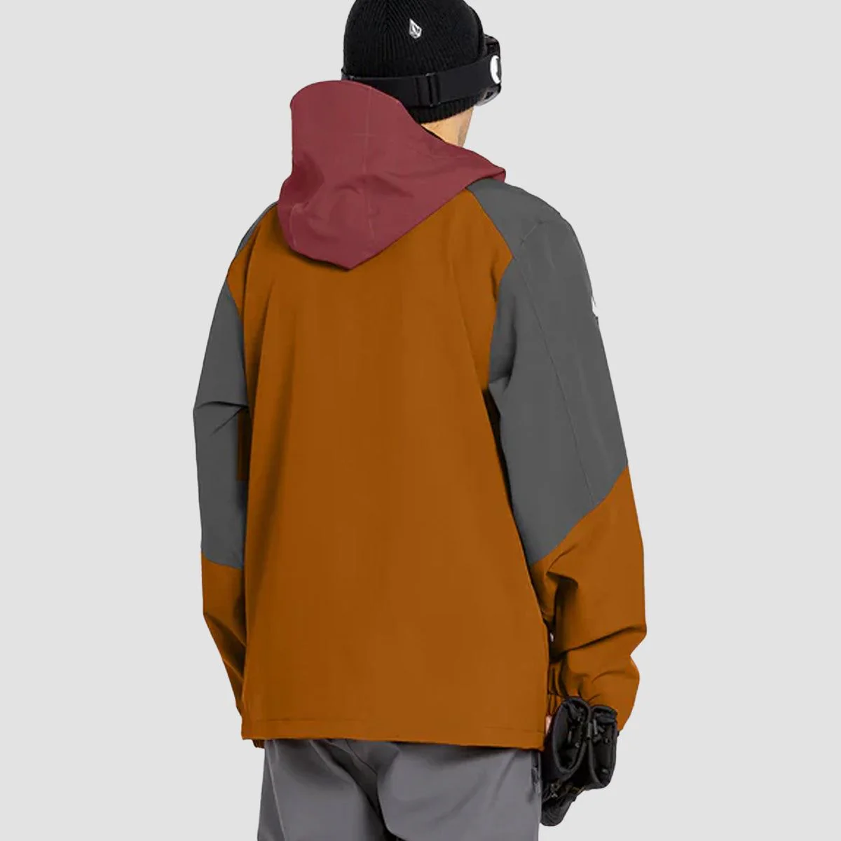 Volcom Brighton 15K Full Zip Snow Jacket Caramel - Image 2
