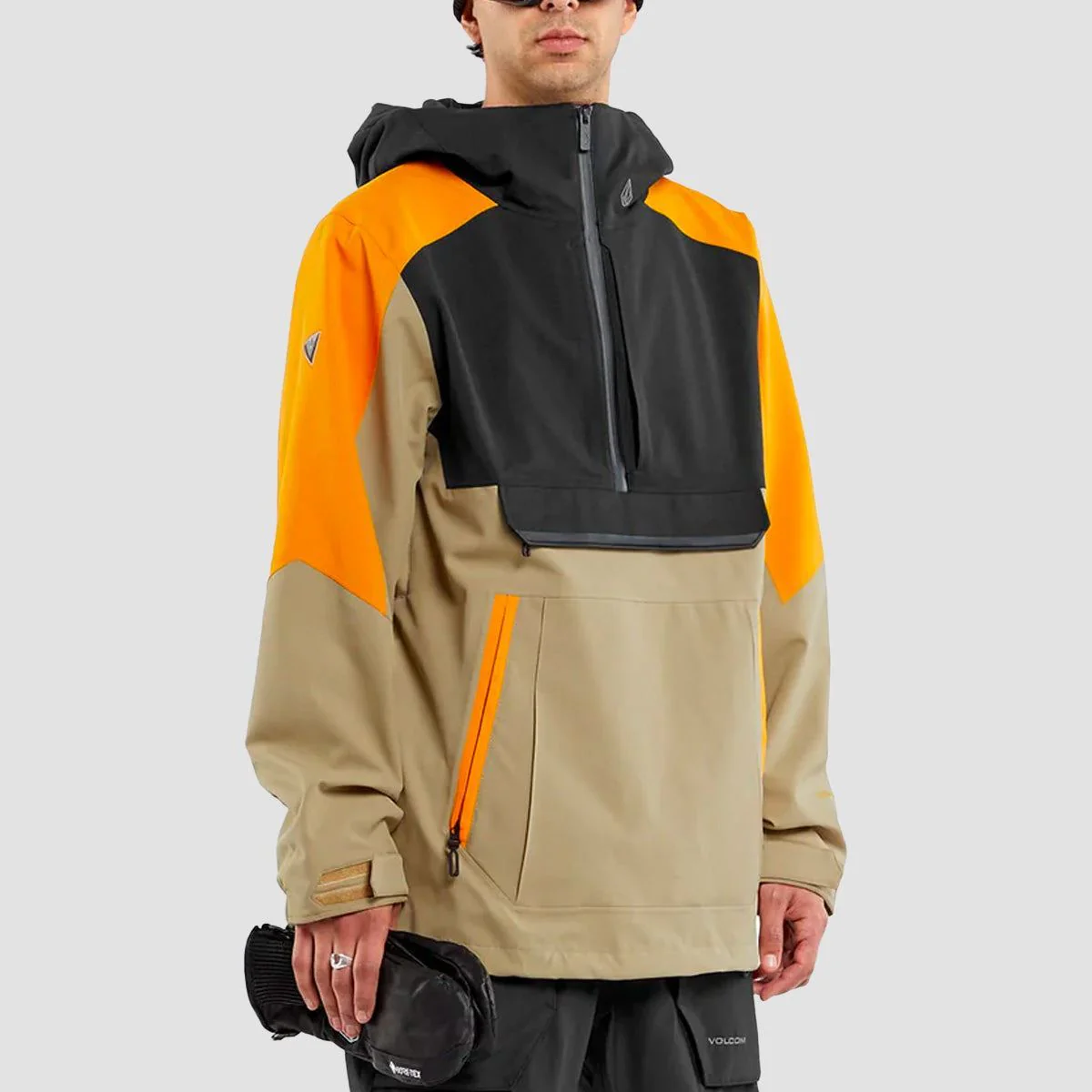Volcom Brighton Pullover Snow Jacket Gold - Image 2