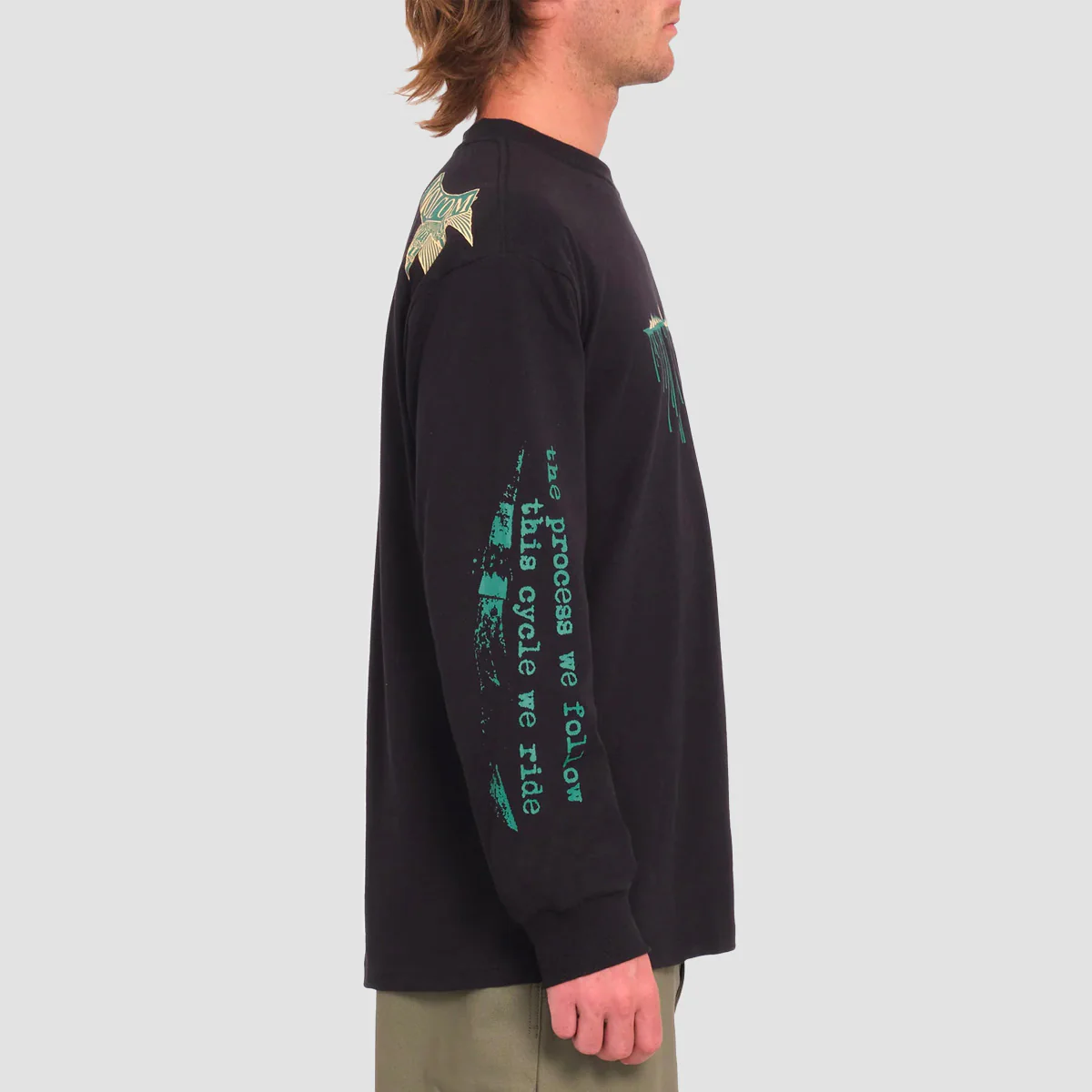 Volcom Bryan Iguchi Longsleeve T-Shirt Black - Image 3