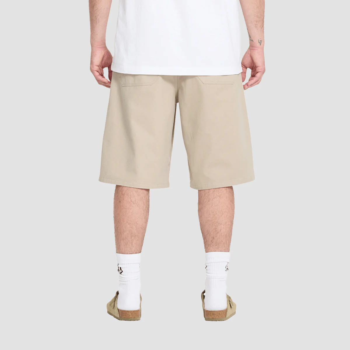 Volcom Chillow Pleat EW 24" Chino Shorts Light Khaki - Image 2
