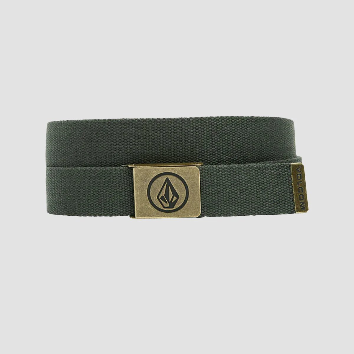 Volcom Circle Web Belt Dark Forest