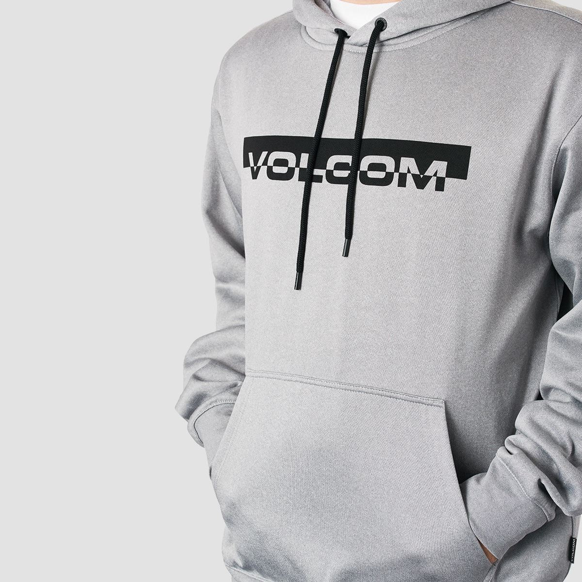 Volcom Core Hydro Pullover Snow Hoodie Heather Grey - Image 2
