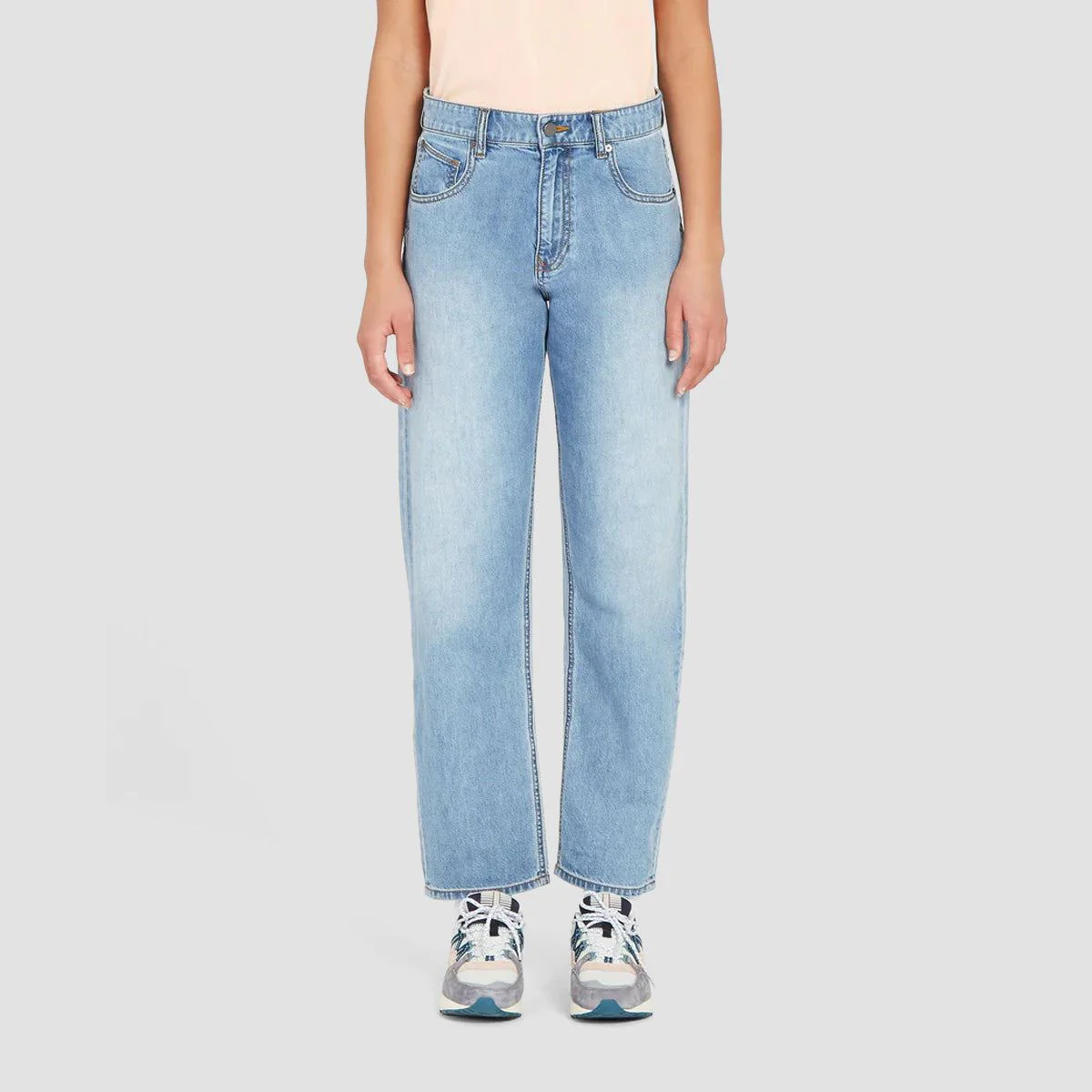 Volcom Daddio Relaxed Fit Jeans Vintage Blue - Womens