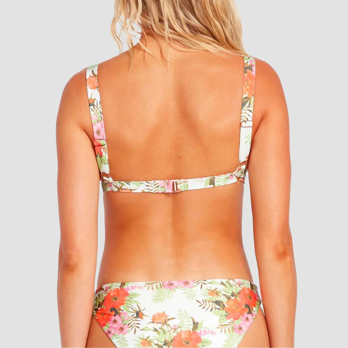 Volcom Desert Blooms Tri Bikini Top White Combo - Womens - Image 2