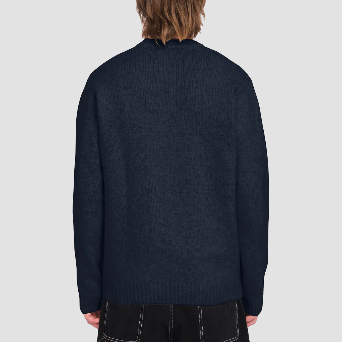 Volcom Edmonder II Knit Sweatshirt Navy - Image 2