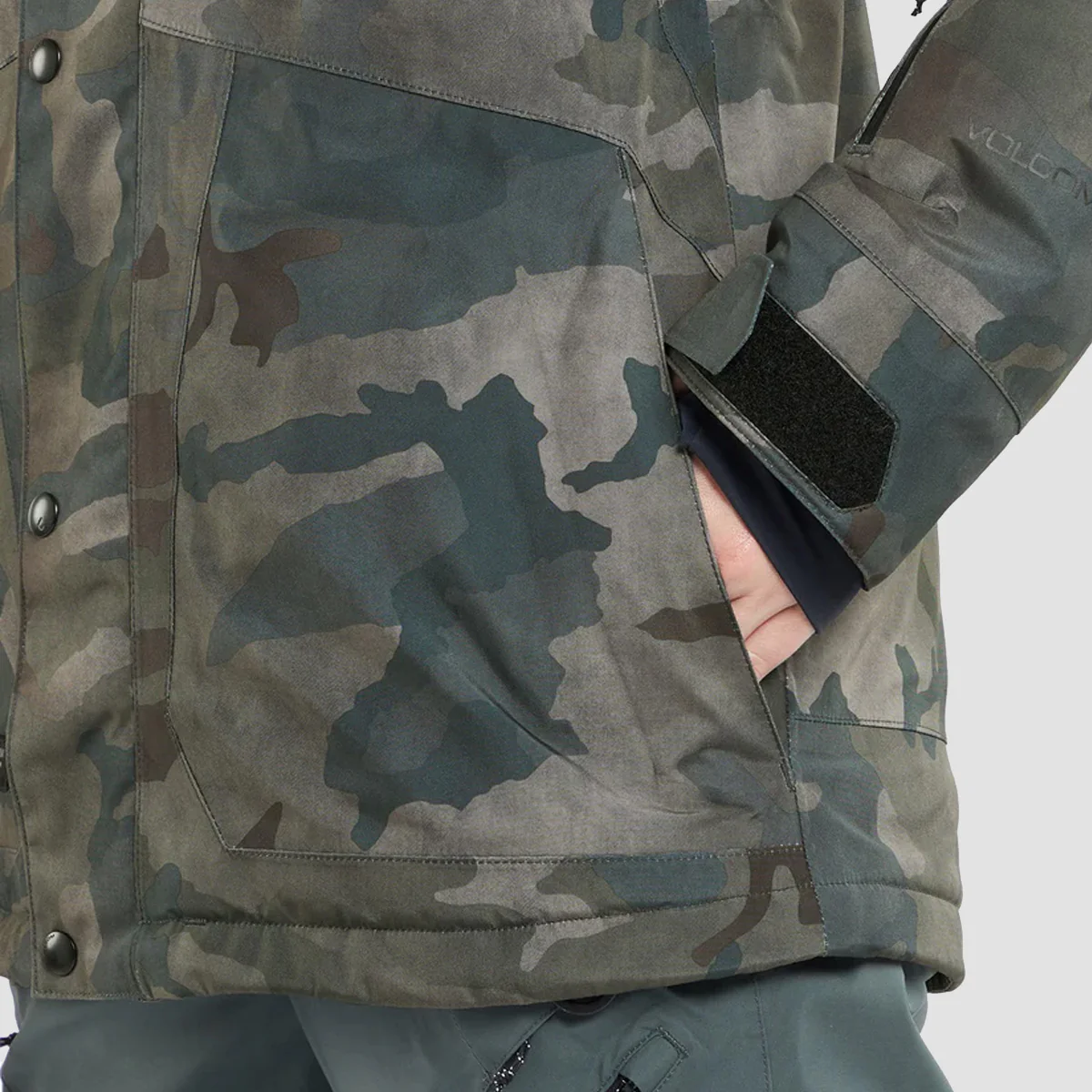 Volcom Ell Ins Gore-Tex Snow Jacket Cloudwash Camo - Womens - Image 3