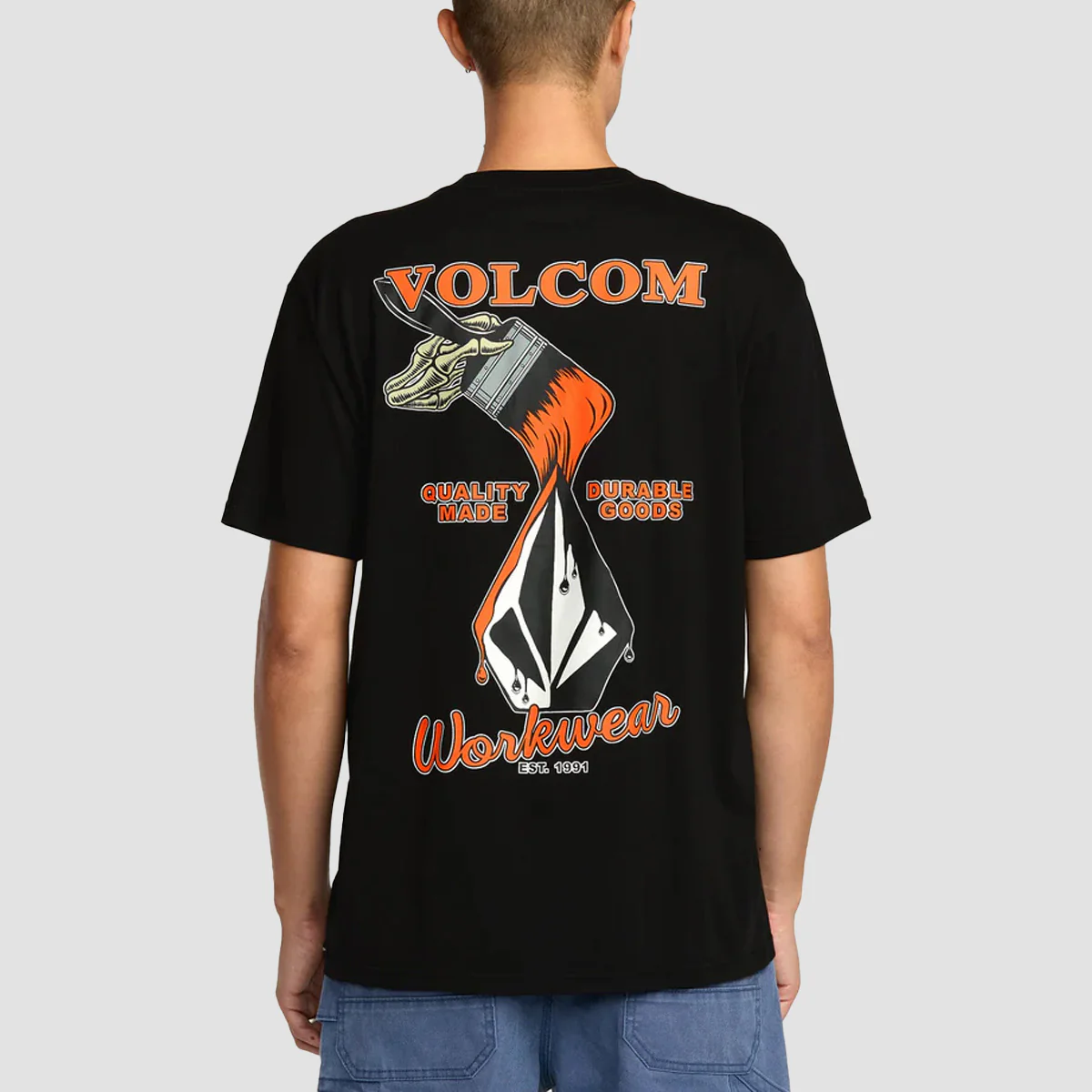 Volcom Enamel T-Shirt Black - Image 2