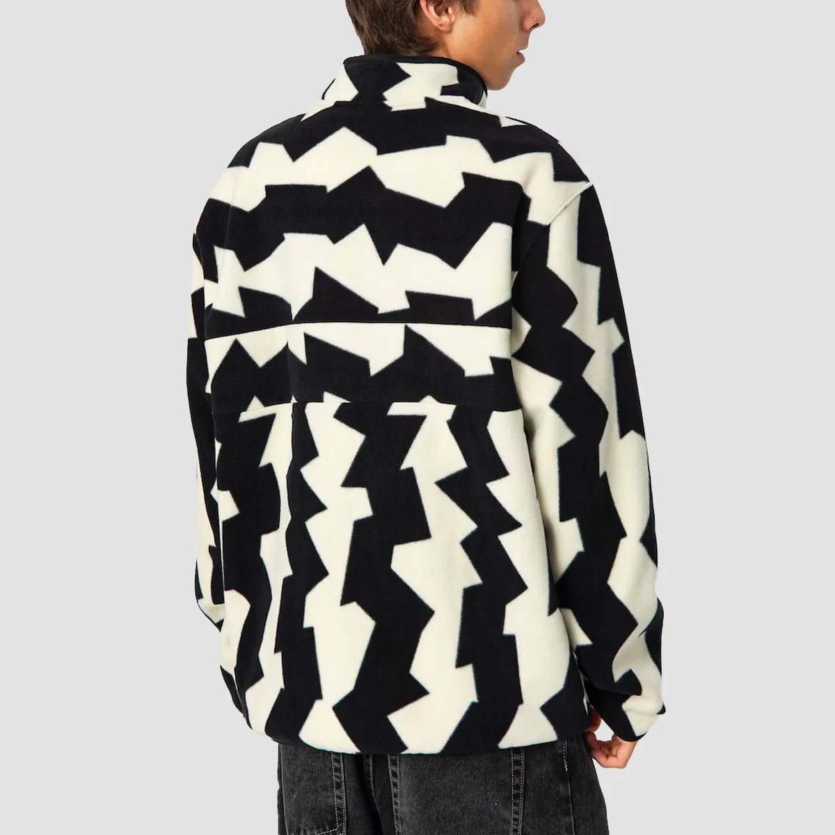 Volcom Error92 Earth Tripper Mock Neck Sweatshirt Dirty White - Image 2