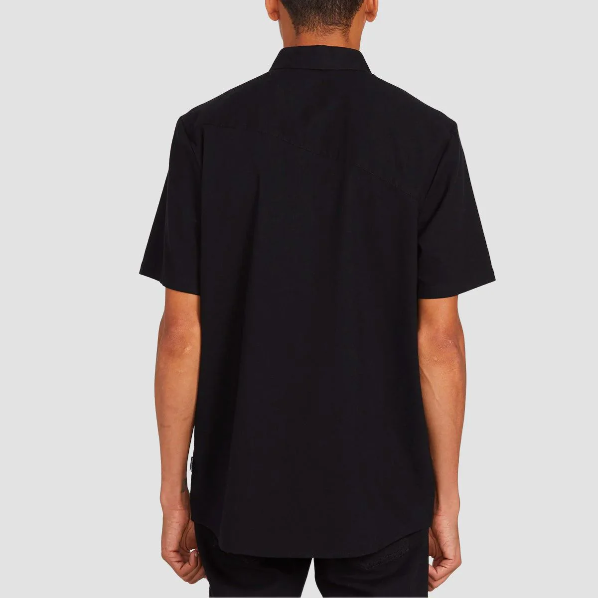 Volcom Everett Oxford Short Sleeve Shirt New Black - Image 2