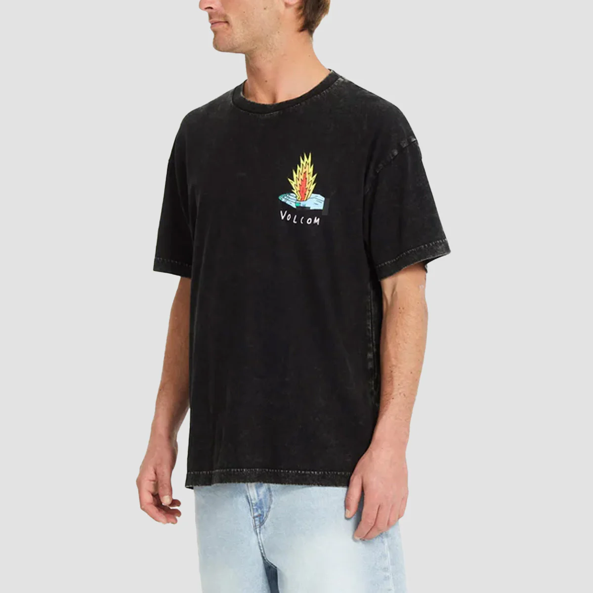 Volcom FA Bob Mollema 1 LSE T-Shirt Light Acid Black