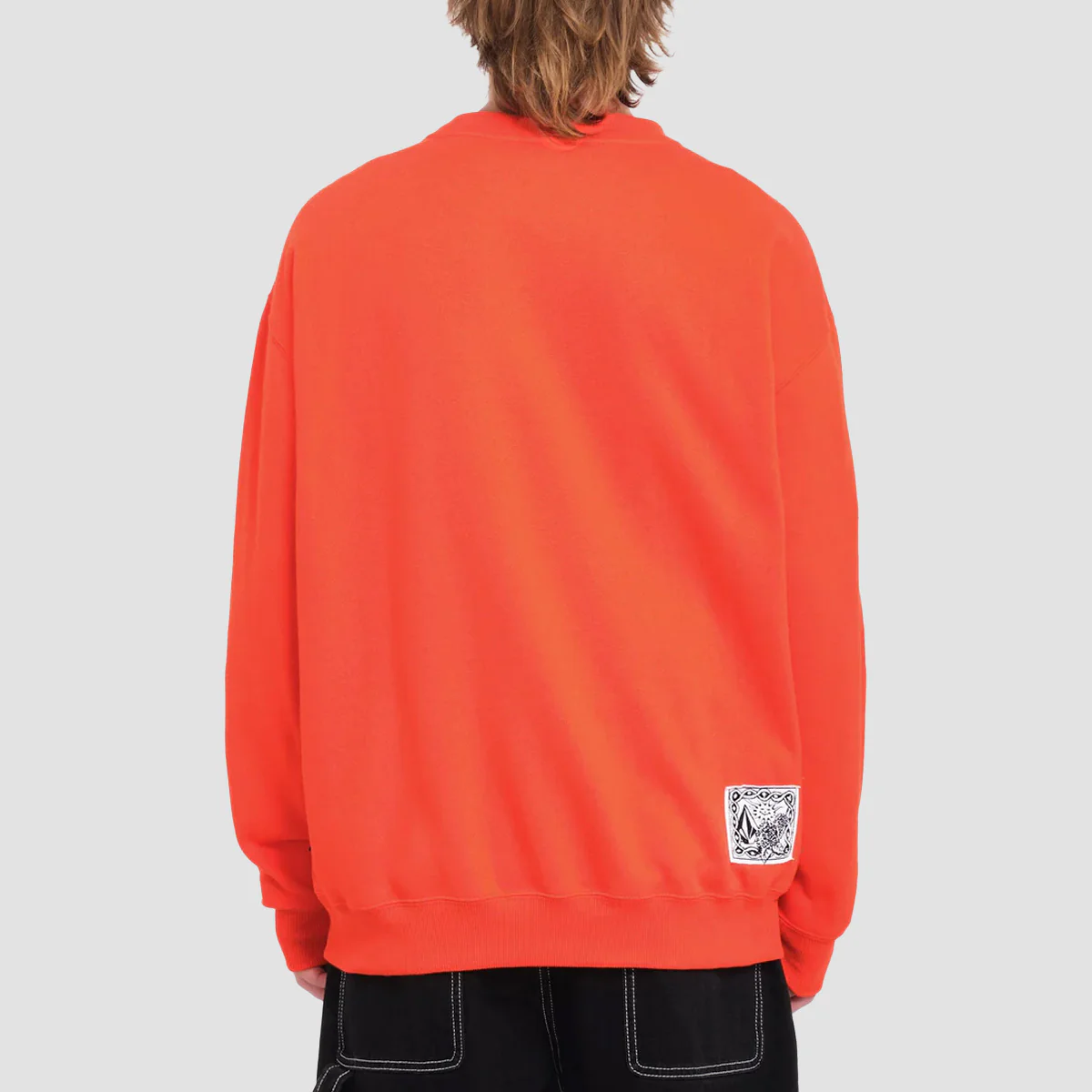 Volcom FA Keutchi Crew Sweatshirt Bright Red - Image 2