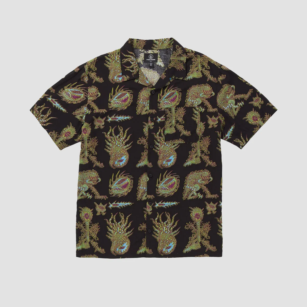 Volcom FA Tetsunori Short Sleeve Shirt  Black - Image 2