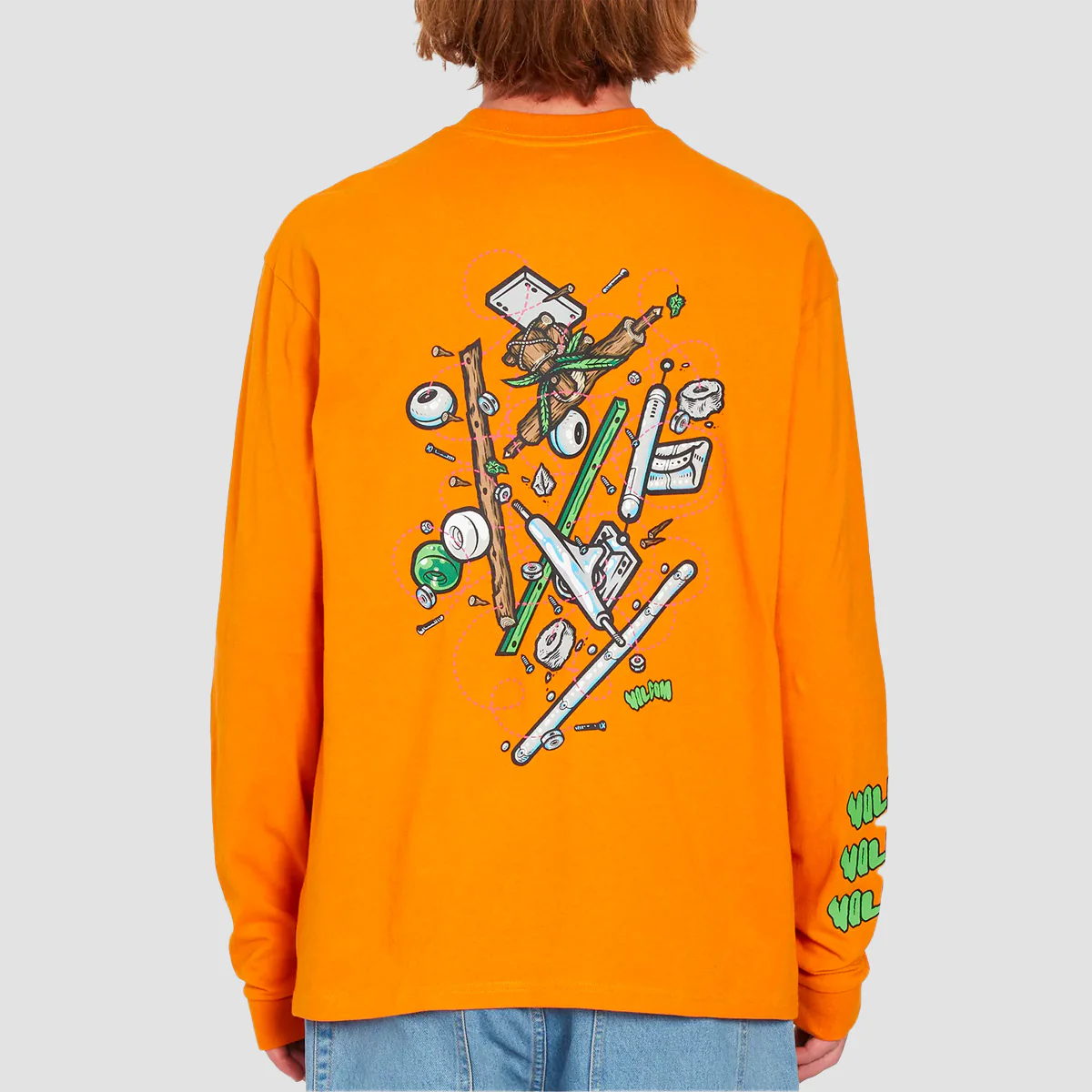 Volcom FA Todd Bratrud Longsleeve T-Shirt Saffron - Image 3