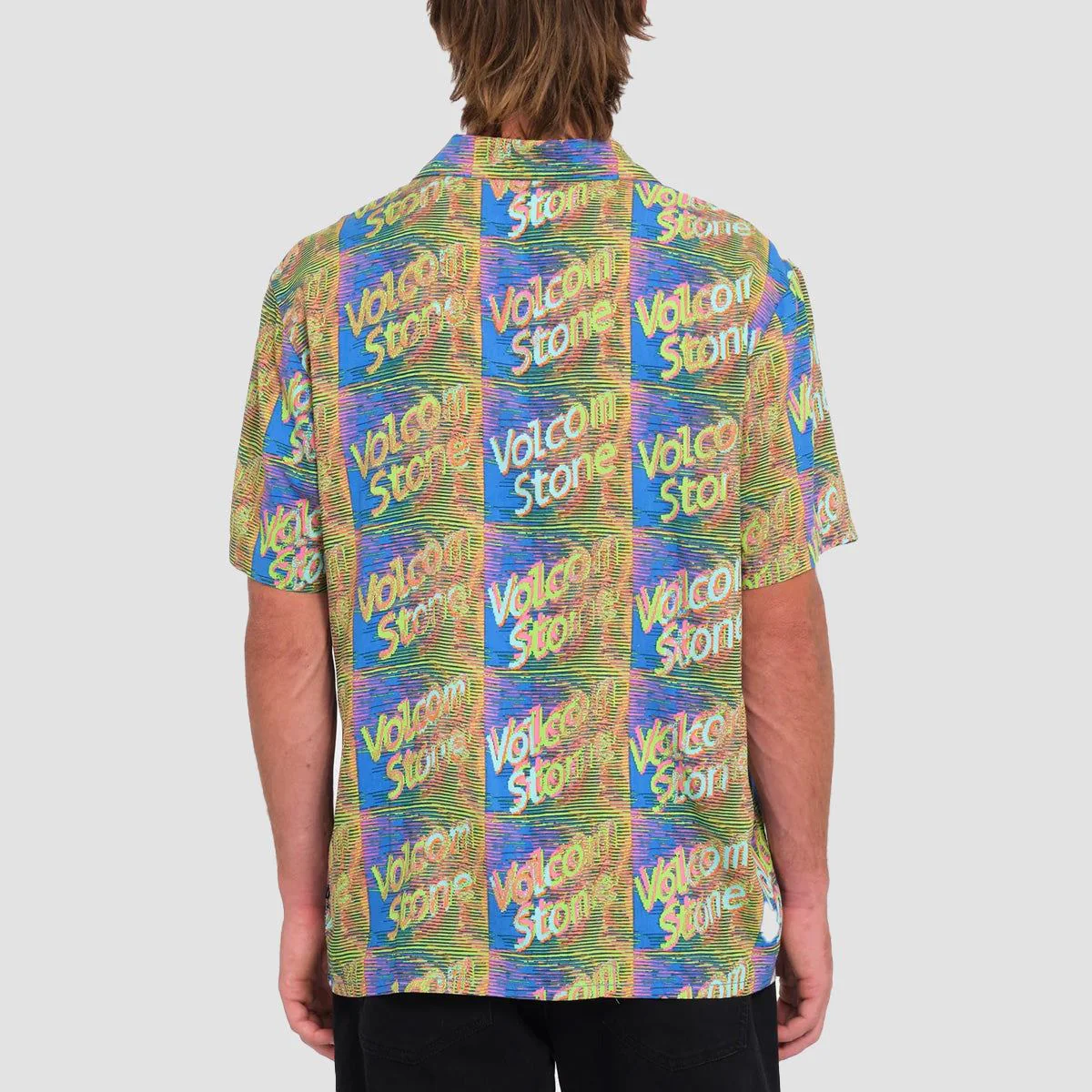 Volcom Fergadelic Woven Short Sleeve Shirt  Patriot Blue - Image 2