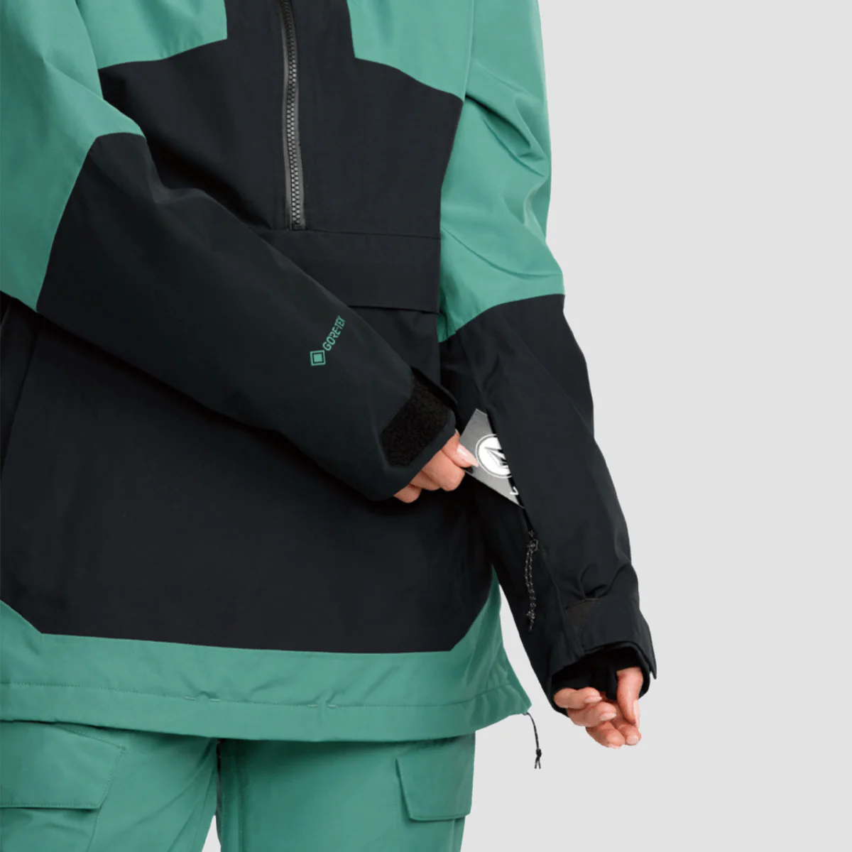 Volcom Fern Ins Gore-Tex Pullover Snow Jacket Spruce Green - Womens - Image 3