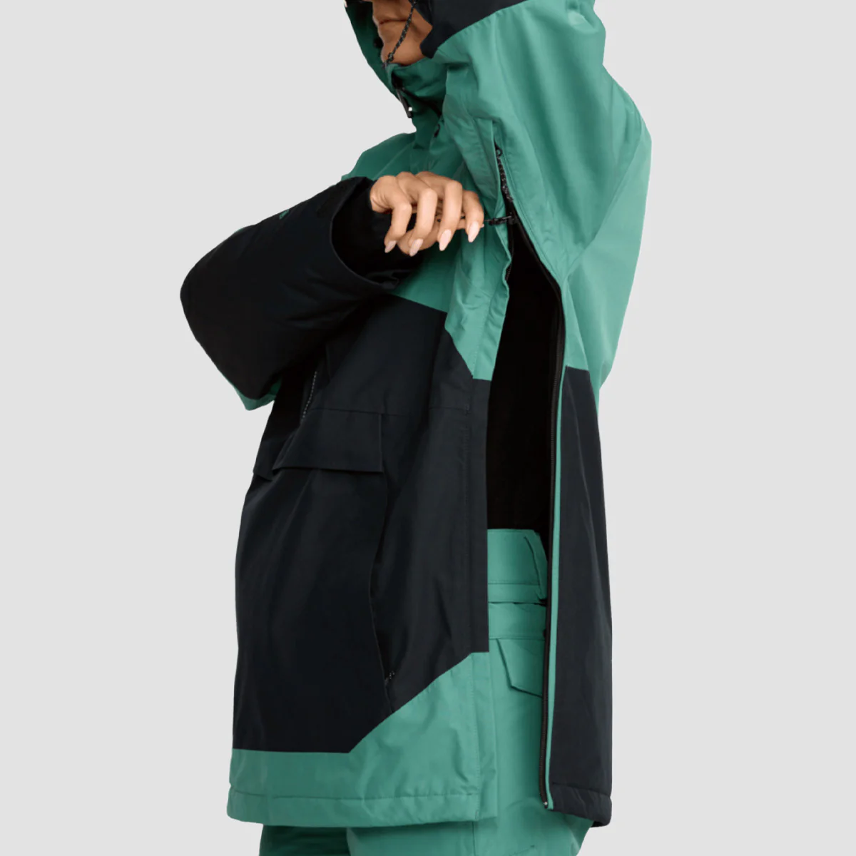 Volcom Fern Ins Gore-Tex Pullover Snow Jacket Spruce Green - Womens - Image 4
