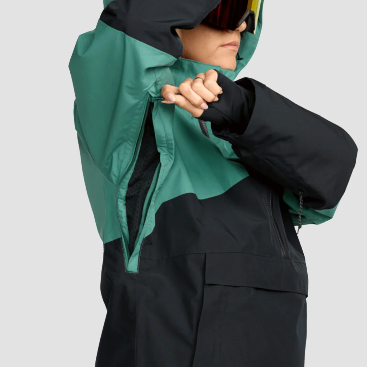 Volcom Fern Ins Gore-Tex Pullover Snow Jacket Spruce Green - Womens - Image 5