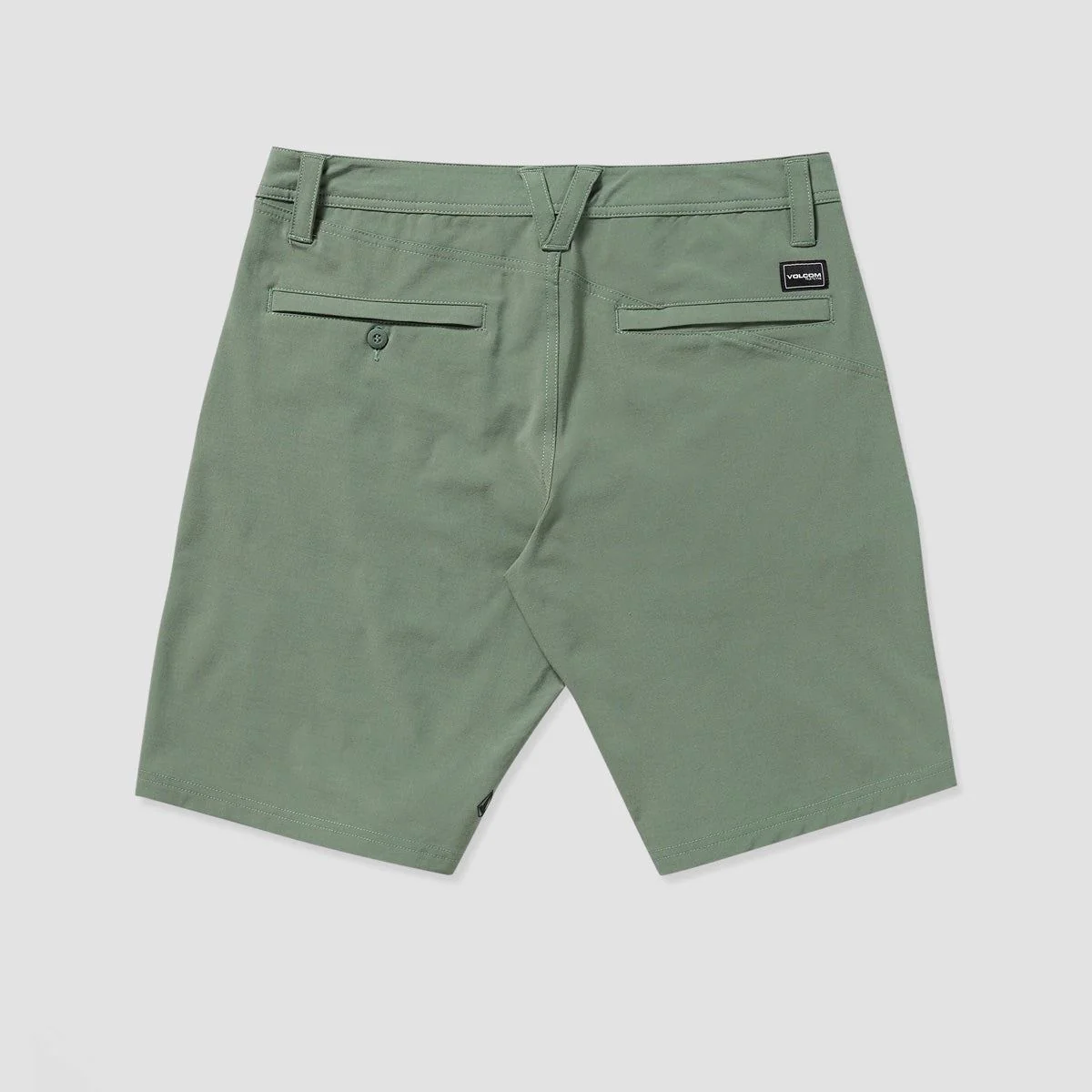 Volcom Frickin Cross Shred Static 20" Hybrid Shorts Light Olive - Image 2